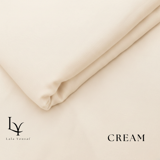 Premium Boski Unstitched Cream Suit – Smooth Finish