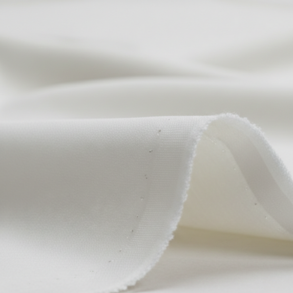 Premium Boski Unstitched Milky White Suit – Smooth Finish