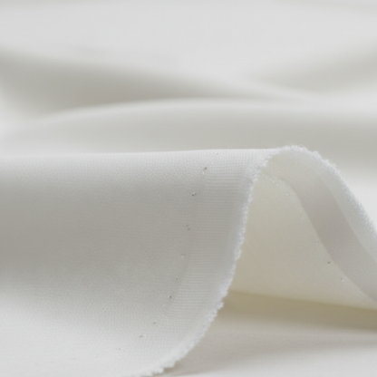 Premium Boski Unstitched Milky White Suit – Smooth Finish